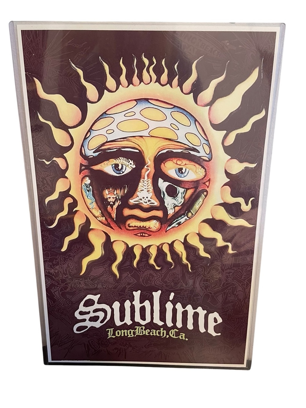 Sublime Long Beach CA Sun Logo 40oz to Freedom Music Poster Wall Art Purple